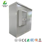 Two Compartments Outdoor Battery Cabinets , External Telecoms Cabinet